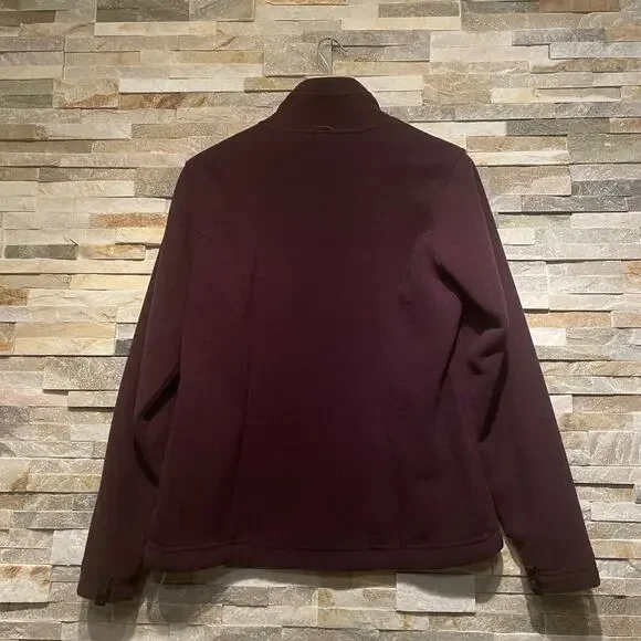 The North Face Women’s M Fleece Jacket | Plum Full Zip Outdoor Layer NWOT - Picture 4 of 10